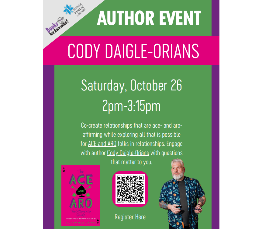 Local Author Book Event Cody Daigle-Orians